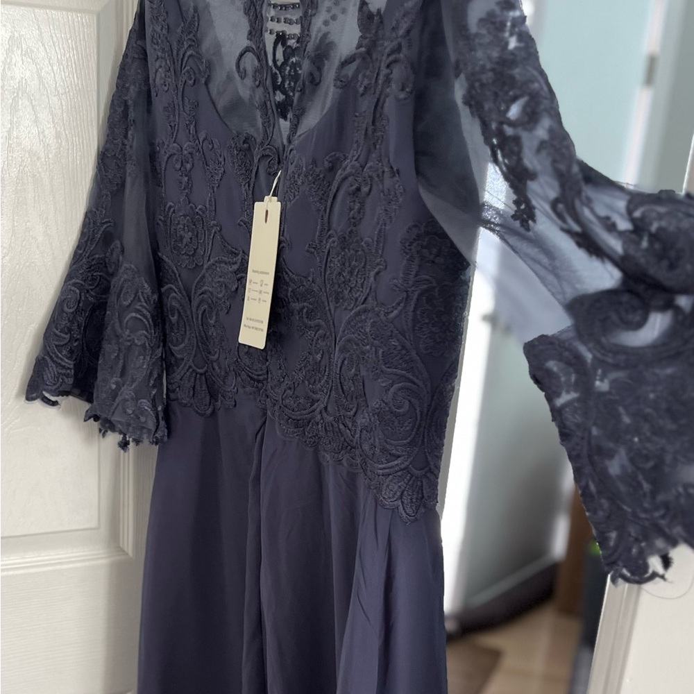 Elegant Lace Overlay Dress